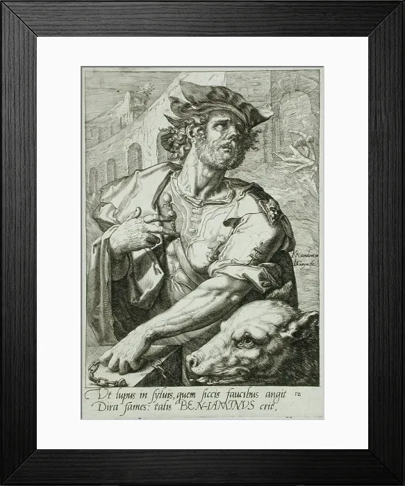 Framed Print : Benjamin, c1590. Creator: Jacques de Gheyn II Framed Print : Benjamin, c1590. Creator: Jacques de Gheyn II