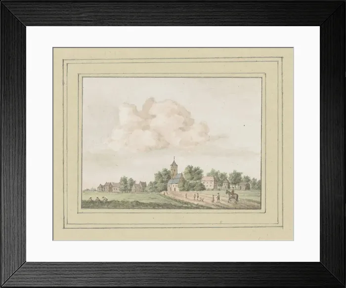 Framed Print : View of Serooskerke in Zeeland, in or after 1754-c. 1800. Creator: Anon Framed Print : View of Serooskerke in Zeeland, in or after 1754-c. 1800. Creator: Anon
