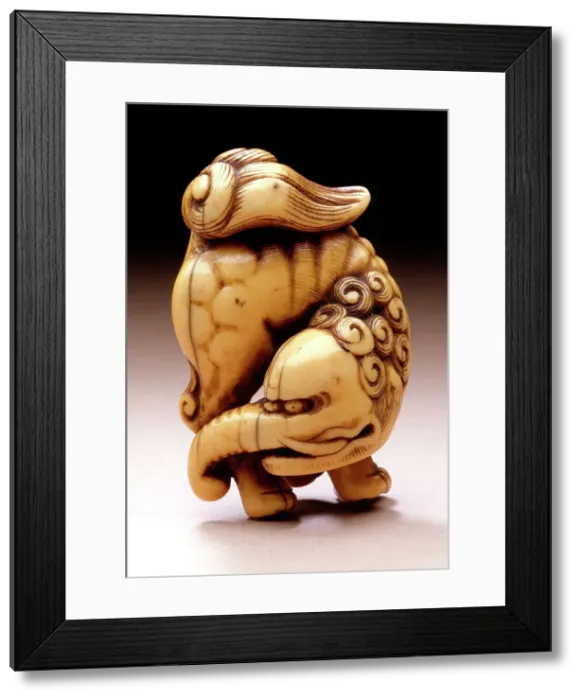 Framed Print : Baku: Monster that Eats Nightmares, 18th century. Creator: Unknown Framed Print : Baku: Monster that Eats Nightmares, 18th century. Creator: Unknown