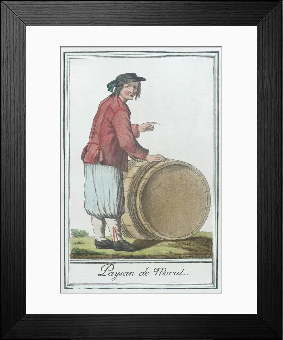 Framed Print : Costumes de Différents Pays, Paysan de Morat, c1797. Creator: Jacques Grasset de Saint-Sauveur