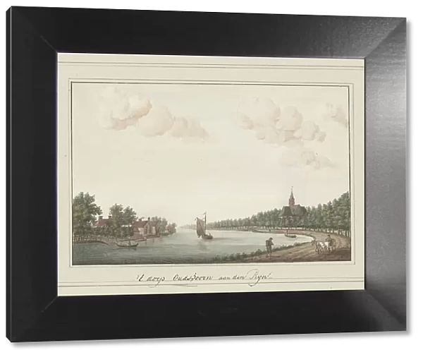 View of the Rhine near the village of Oudshoorn, 1700-1850. Creator: Anon