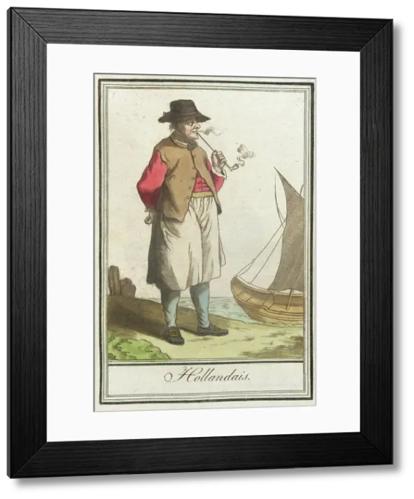 Framed Print : Costumes de Différents Pays, Hollandais, c1797. Creator: Jacques Grasset de Saint-Sauveur Framed Print : Costumes de Différents Pays, Hollandais, c1797. Creator: Jacques Grasset de Saint-Sauveur