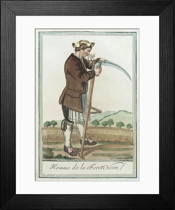 Framed Print : Costumes de Différents Pays, Homme de la Foret Noire, c1797. Creator: Jacques Grasset de Saint-Sauveur Framed Print : Costumes de Différents Pays, Homme de la Foret Noire, c1797. Creator: Jacques Grasset de Saint-Sauveur