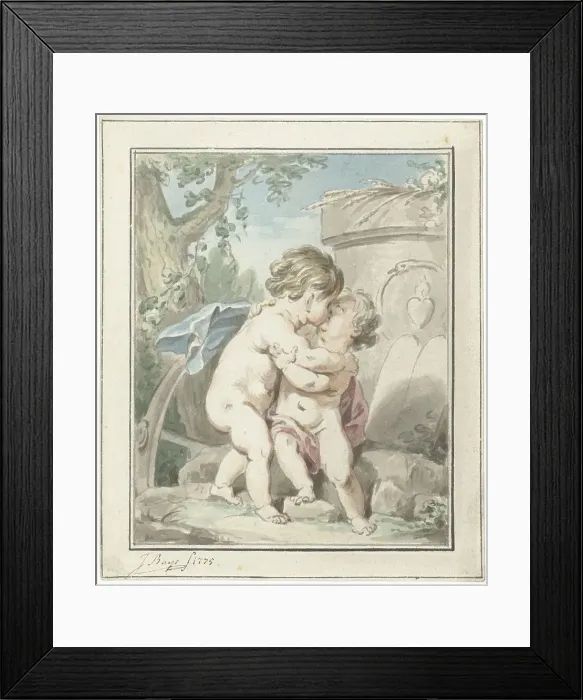 Framed Print : Allegory on love, 1775. Creator: Jacobus Buys Framed Print : Allegory on love, 1775. Creator: Jacobus Buys