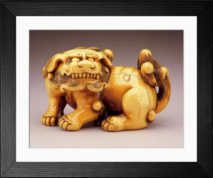 Framed Print : Chinese Lion, 18th century. Creator: Unknown Framed Print : Chinese Lion, 18th century. Creator: Unknown