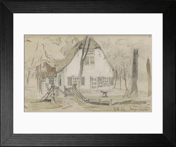 Framed Print : Lodge, Sneppenschrik, 1864. Creator: Johannes Tavenraat Framed Print : Lodge, Sneppenschrik, 1864. Creator: Johannes Tavenraat