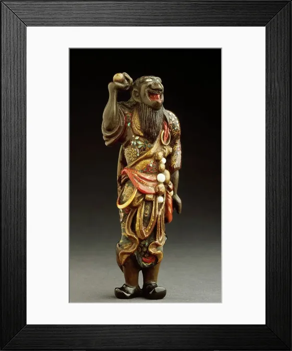 Framed Print : Daoist Immortal with Sacred Jewel, 18th century. Creator: Unknown Framed Print : Daoist Immortal with Sacred Jewel, 18th century. Creator: Unknown