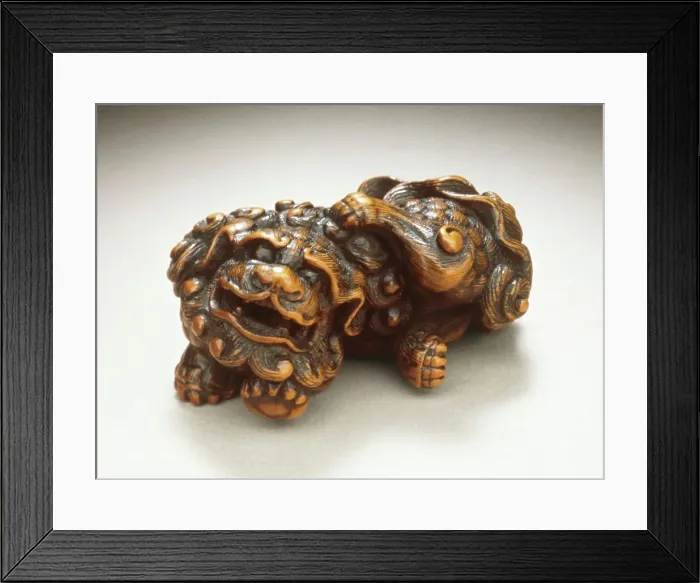 Framed Print : Chinese Lion, 18th century. Creator: Unknown Framed Print : Chinese Lion, 18th century. Creator: Unknown