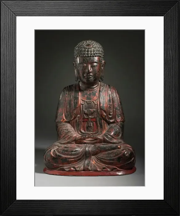 Framed Print : The Jina Buddha Amitabha, Late 18th-early 19th century. Creator: Unknown Framed Print : The Jina Buddha Amitabha, Late 18th-early 19th century. Creator: Unknown