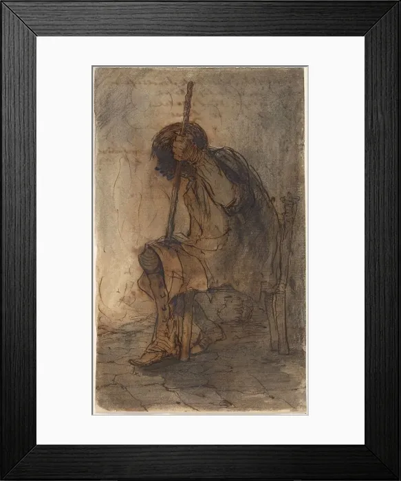 Framed Print : Beater in Best, 1868. Creator: Johannes Tavenraat Framed Print : Beater in Best, 1868. Creator: Johannes Tavenraat
