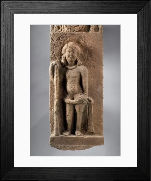 Framed Print : Doorjamb with a Divine Guardian, Late 5th century. Creator: Unknown Framed Print : Doorjamb with a Divine Guardian, Late 5th century. Creator: Unknown
