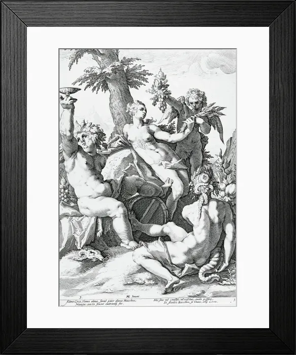Framed Print : Mythological and Allegorical Subjects (image 5 of 5), 1588. Creator: Jacob Matham Framed Print : Mythological and Allegorical Subjects (image 5 of 5), 1588. Creator: Jacob Matham