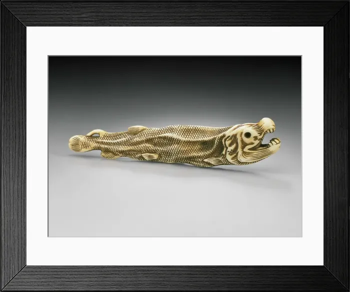 Framed Print : Dried Salmon, 19th century. Creator: Unknown Framed Print : Dried Salmon, 19th century. Creator: Unknown