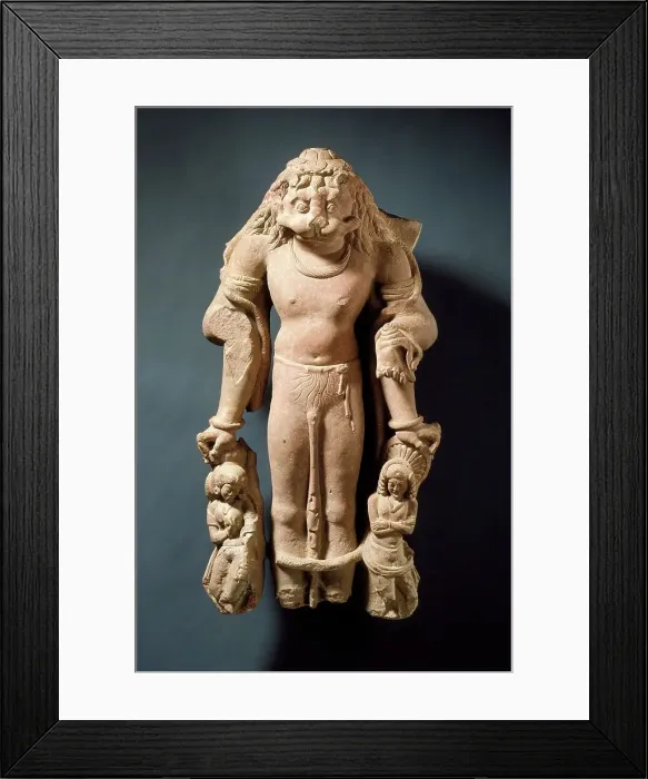 Framed Print : Narasimha, the Man-Lion Avatar of Vishnu, Mid-6th century. Creator: Unknown Framed Print : Narasimha, the Man-Lion Avatar of Vishnu, Mid-6th century. Creator: Unknown