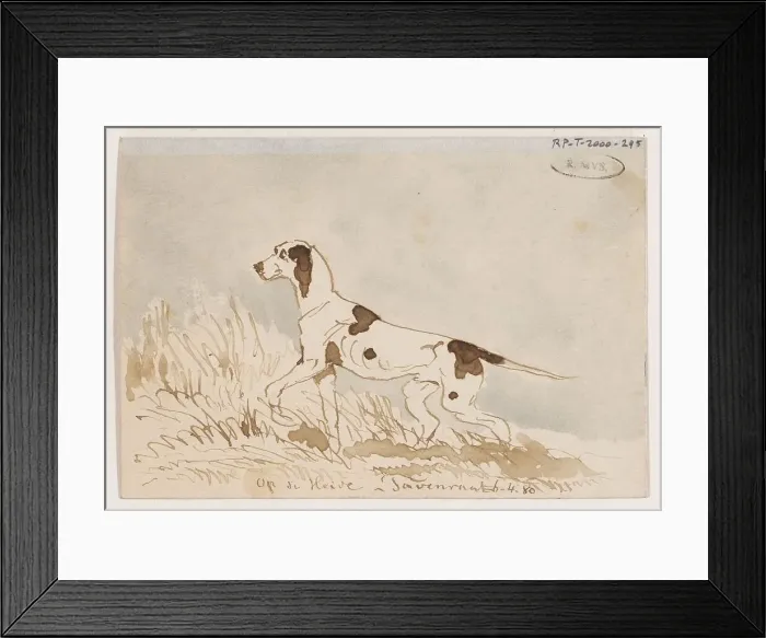 Framed Print : Hunt, 1880. Creator: Johannes Tavenraat Framed Print : Hunt, 1880. Creator: Johannes Tavenraat