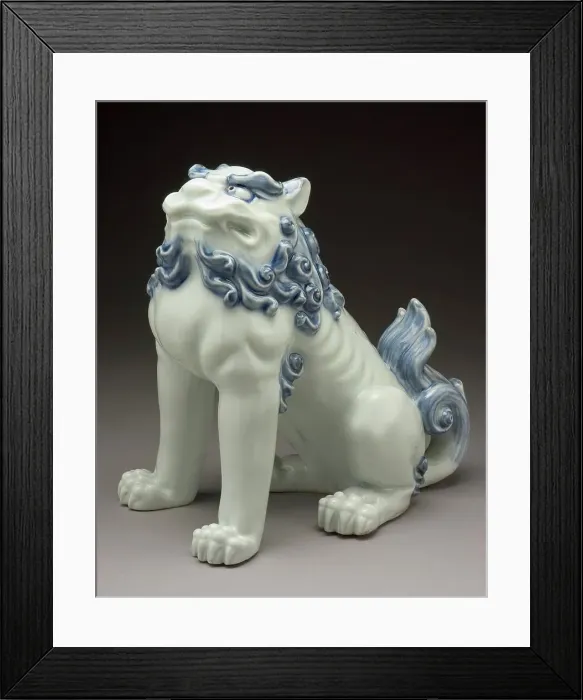 Framed Print : Okimono in the Form of a Chinese Lion, 19th century. Creator: Unknown Framed Print : Okimono in the Form of a Chinese Lion, 19th century. Creator: Unknown