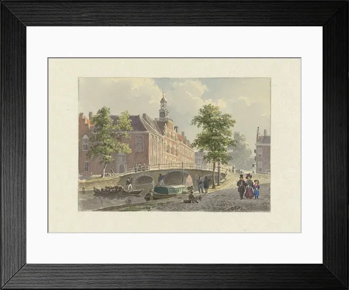 Framed Print : The Spui in The Hague, (from the south?), 1800-1880. Creator: Bartholomeus Johannes van Hove Framed Print : The Spui in The Hague, (from the south?), 1800-1880. Creator: Bartholomeus Johannes van Hove