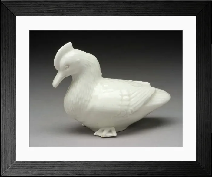 Framed Print : Okimono in the Form of a Crested Duck, 19th century. Creator: Unknown Framed Print : Okimono in the Form of a Crested Duck, 19th century. Creator: Unknown