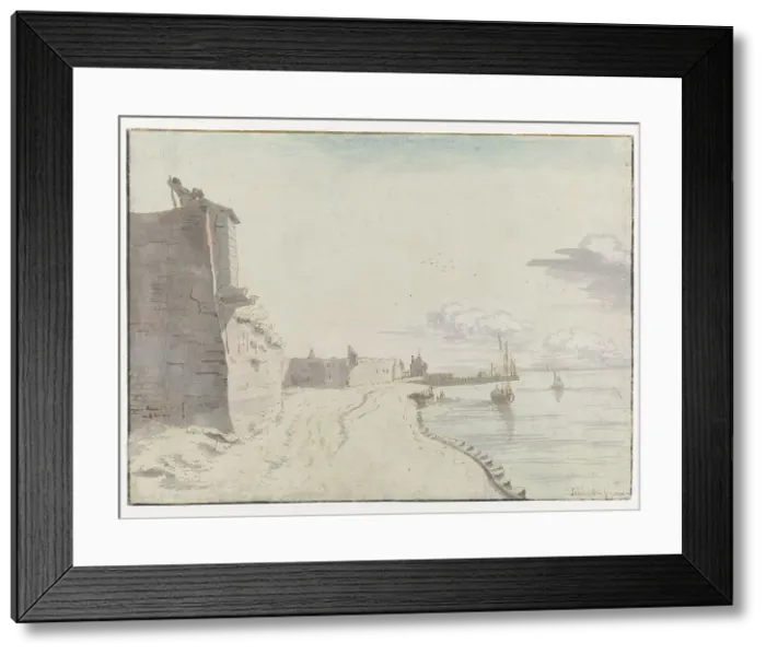 Framed Print : View of the Waterschans Bulwark, Bergen op Zoom, 1671. Creator: Josua de Grave Framed Print : View of the Waterschans Bulwark, Bergen op Zoom, 1671. Creator: Josua de Grave
