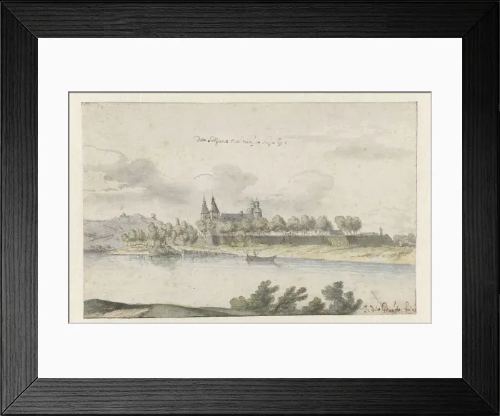 Framed Print : View of Fort Navagne, Limburg, 1670. Creator: Josua de Grave Framed Print : View of Fort Navagne, Limburg, 1670. Creator: Josua de Grave