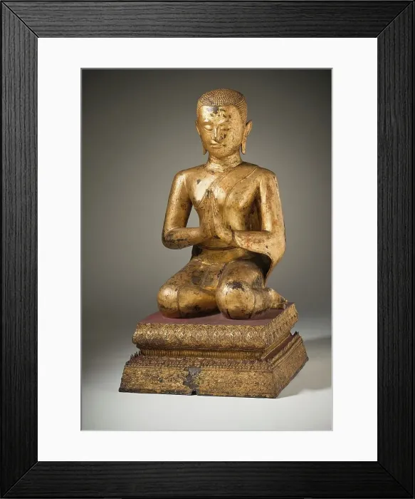 Framed Print : Monk Devotee (image 1 of 2), 19th century. Creator: Unknown Framed Print : Monk Devotee (image 1 of 2), 19th century. Creator: Unknown