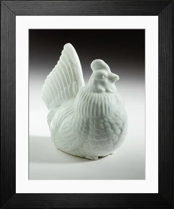 Framed Print : Okimono in the Form of a Small Cockerel, 19th century. Creator: Unknown Framed Print : Okimono in the Form of a Small Cockerel, 19th century. Creator: Unknown