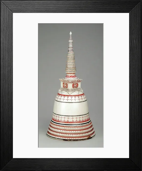 Framed Print : Votive Stupa, 17th-18th century. Creator: Unknown Framed Print : Votive Stupa, 17th-18th century. Creator: Unknown