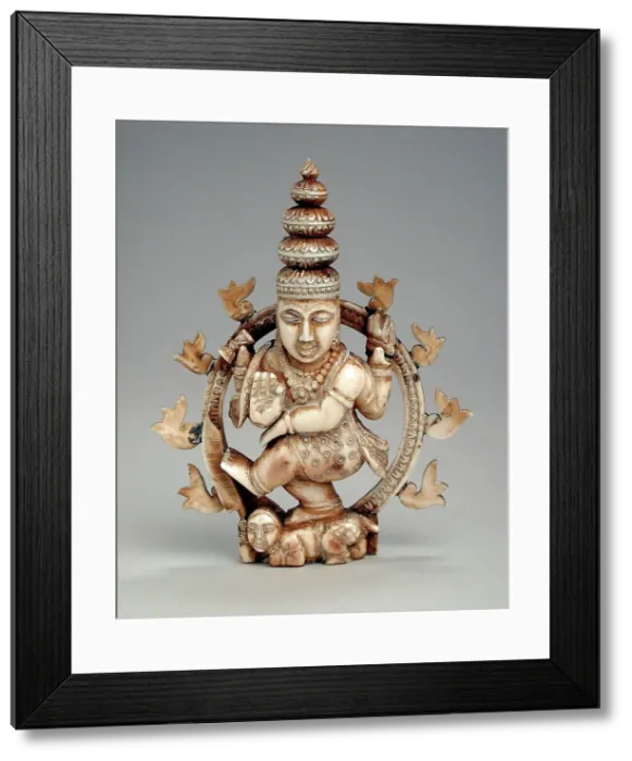 Framed Print : Shiva as the Lord of Dance, 17th-18th century. Creator: Unknown Framed Print : Shiva as the Lord of Dance, 17th-18th century. Creator: Unknown