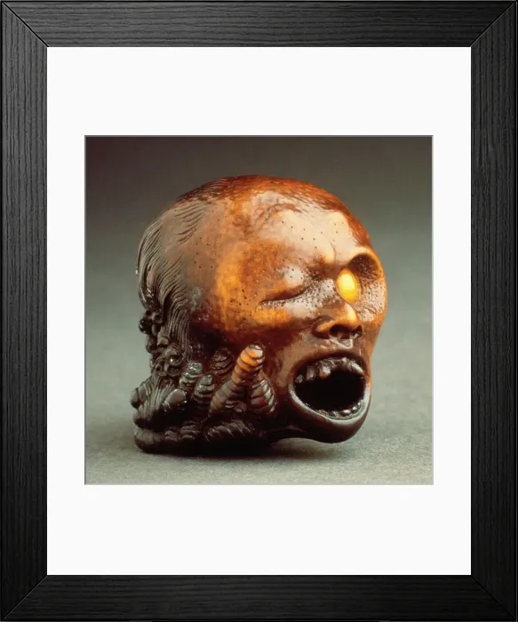 Framed Print : Decapitated Woman's Head, 19th century. Creator: Unknown Framed Print : Decapitated Woman's Head, 19th century. Creator: Unknown