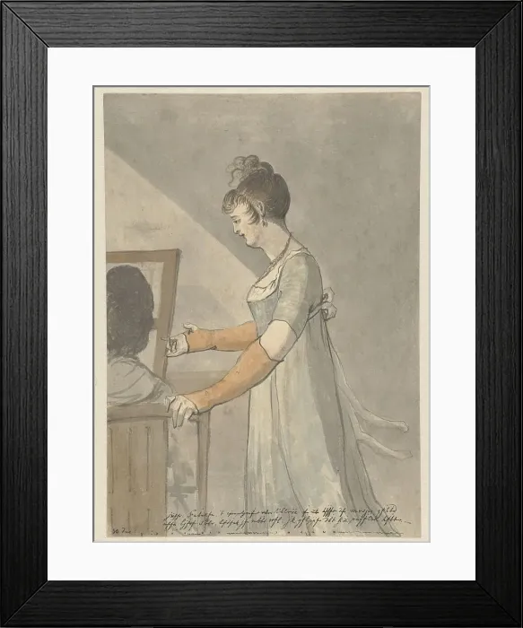 Framed Print : Compliment from Katrijn (Diary, December 10), 1805-1808. Creator: Christiaan Andriessen Framed Print : Compliment from Katrijn (Diary, December 10), 1805-1808. Creator: Christiaan Andriessen