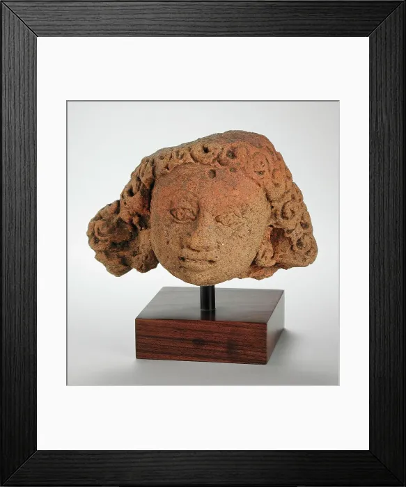 Framed Print : Head of a Gana, 8th-9th century. Creator: Unknown Framed Print : Head of a Gana, 8th-9th century. Creator: Unknown