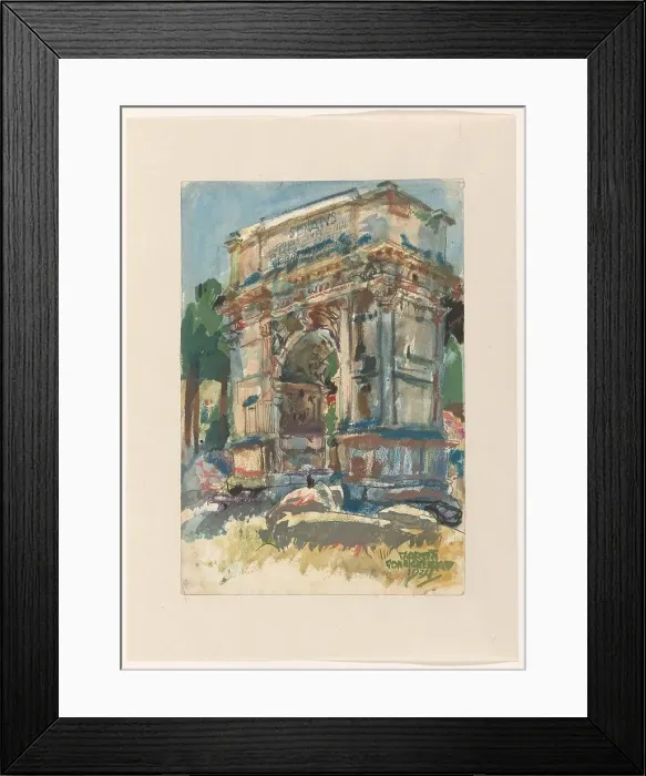 Framed Print : Arch of Titus, Rome, 1934. Creator: Martin Monnickendam Framed Print : Arch of Titus, Rome, 1934. Creator: Martin Monnickendam