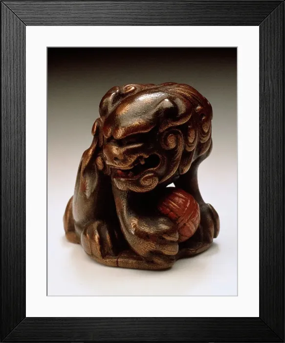 Framed Print : Chinese Lion, 19th century. Creator: Unknown Framed Print : Chinese Lion, 19th century. Creator: Unknown