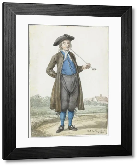 Framed Print : Man from Molkwerum, 1775. Creator: Paulus Constantijn la Fargue Framed Print : Man from Molkwerum, 1775. Creator: Paulus Constantijn la Fargue