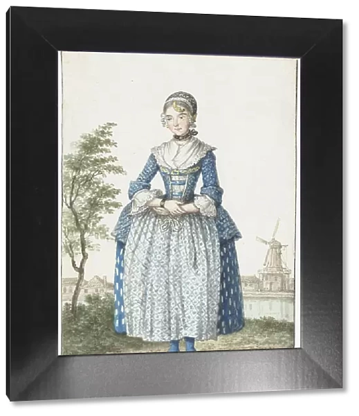 Young woman of North Holland, 1775. Creator: Paulus Constantijn la Fargue