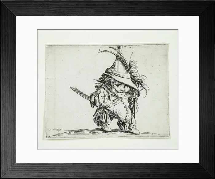 Framed Print : The Violin Player, 1616. Creator: Jacques Callot Framed Print : The Violin Player, 1616. Creator: Jacques Callot