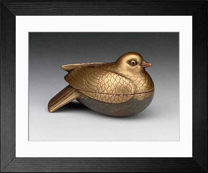 Framed Print : Pigeon-Shaped Box, 19th century. Creator: Unknown Framed Print : Pigeon-Shaped Box, 19th century. Creator: Unknown