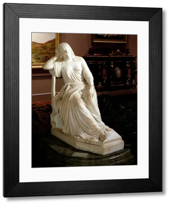 Framed Print : Cleopatra, Carved 1860. Creator: William Wetmore Story Framed Print : Cleopatra, Carved 1860. Creator: William Wetmore Story