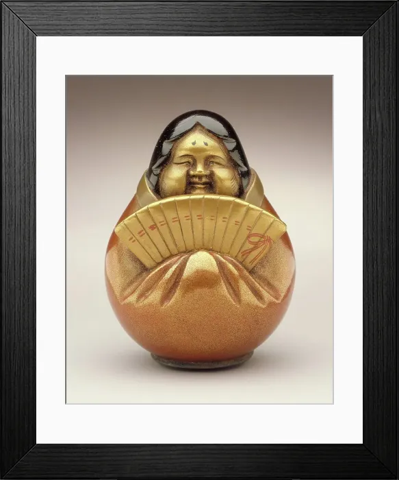 Framed Print : Female Daruma Doll, 19th century. Creator: Unknown Framed Print : Female Daruma Doll, 19th century. Creator: Unknown