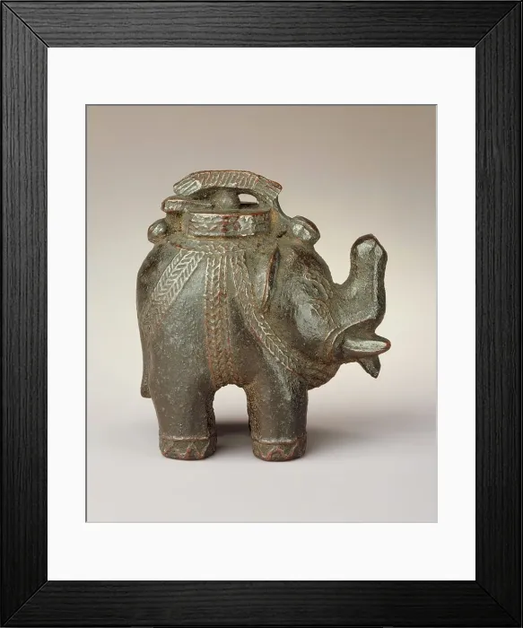 Framed Print : Elephant-Shaped Box, 19th century. Creator: Unknown Framed Print : Elephant-Shaped Box, 19th century. Creator: Unknown