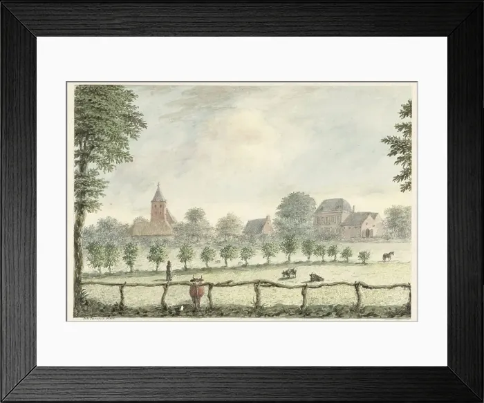 Framed Print : View of Renkum, 1825. Creator: D.A. Clemens Framed Print : View of Renkum, 1825. Creator: D.A. Clemens
