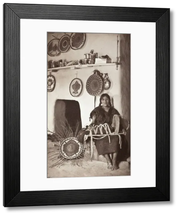 Framed Print : Indian Mother With Her Child, Printed 1900 circa. Creator: A. C. Vroman Framed Print : Indian Mother With Her Child, Printed 1900 circa. Creator: A. C. Vroman