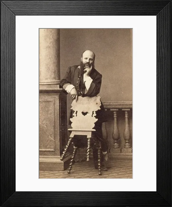 Framed Print : Self-portrait, c.1860. Creator: Andre-Adolphe-Eugene Disderi Framed Print : Self-portrait, c.1860. Creator: Andre-Adolphe-Eugene Disderi
