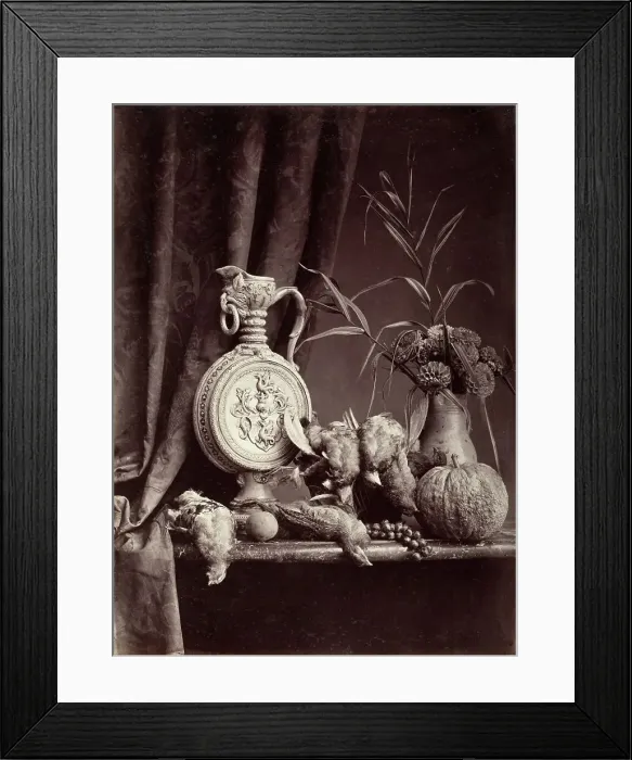 Framed Print : Still Life, Printed 1870 circa. Creator: Anon Framed Print : Still Life, Printed 1870 circa. Creator: Anon
