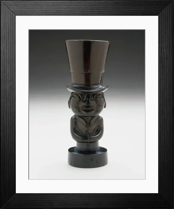 Framed Print : Seal Carved as Circus Impresario, 19th century. Creator: Unknown