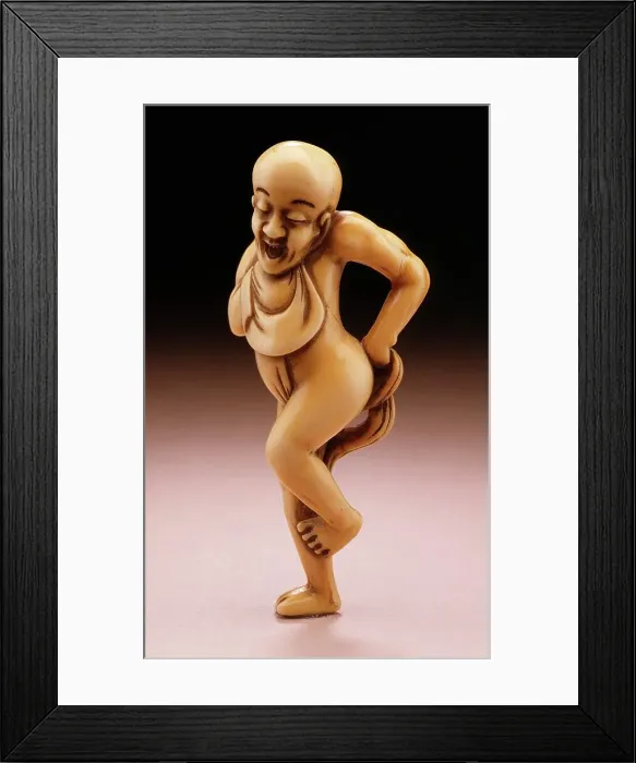 Framed Print : Man Pulling on Breechcloth, 19th century. Creator: Unknown Framed Print : Man Pulling on Breechcloth, 19th century. Creator: Unknown