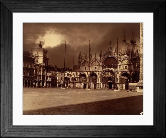 Framed Print : Piazza San Marco, Venice, Printed 1870 circa. Creator: Antonio Perini Framed Print : Piazza San Marco, Venice, Printed 1870 circa. Creator: Antonio Perini