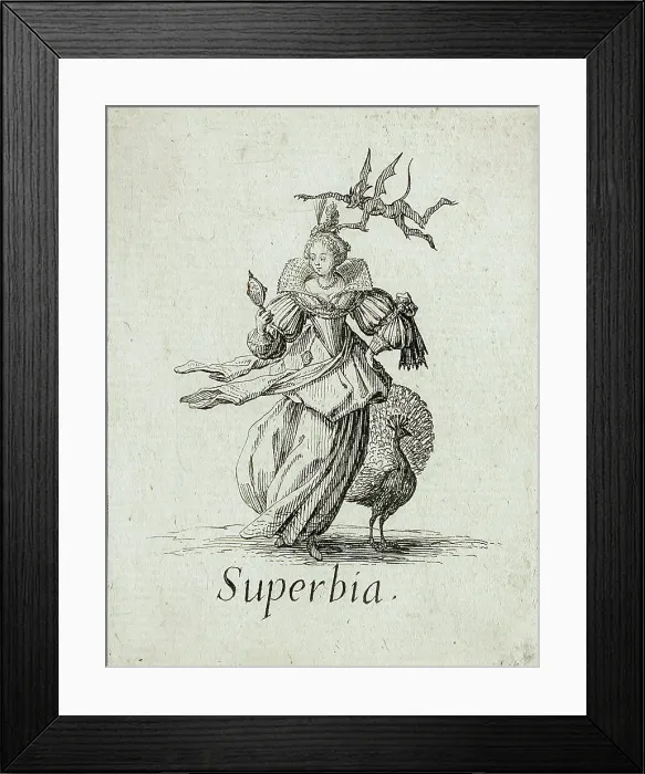 Framed Print : Pride, c1621. Creator: Jacques Callot