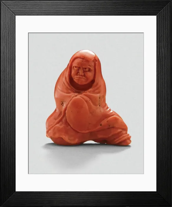 Framed Print : Daruma, First Patriarch of Zen, 19th century. Creator: Unknown Framed Print : Daruma, First Patriarch of Zen, 19th century. Creator: Unknown