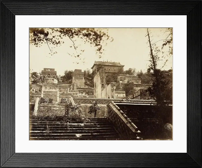 Framed Print : Imperial Summer Palace, Peking, 1860. Creator: Felice Beato Framed Print : Imperial Summer Palace, Peking, 1860. Creator: Felice Beato